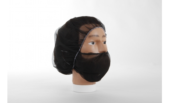 2008 - Detektierbar Bartnetz Diolen - elastisch hinter dem Kopf - 200/Spender